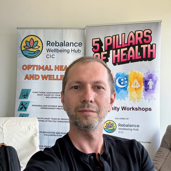 Paweł Rudziński, Co-Director and Clinical Lead at Rebalance Wellbeing Hub CIC